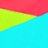 Popvil V-Wire Color Block Neon Blue Bikini Set