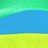 Popvil Bandeau Color Block Blue Bikini Set